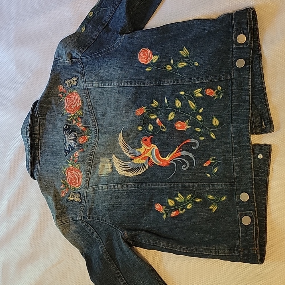 Embroidered Jean Jacket - Picture 10 of 11